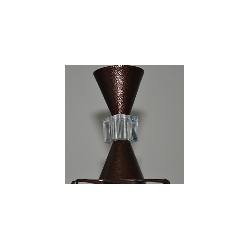 Cany Art Weaving Lampada a sospensione classica in legno/bambù e vetro, 3 luci