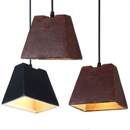 Lampada a sospensione vintage in ceramica nera Edison, stile industriale