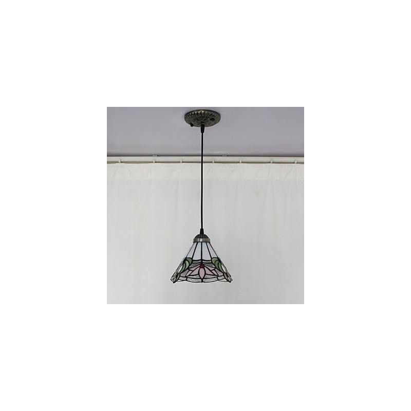 Lampada a sospensione mini a ciotola in vetro multicolore, 20 cm, E26/E27