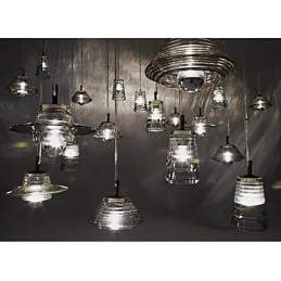 Lampada a sospensione in vetro moderna e contemporanea