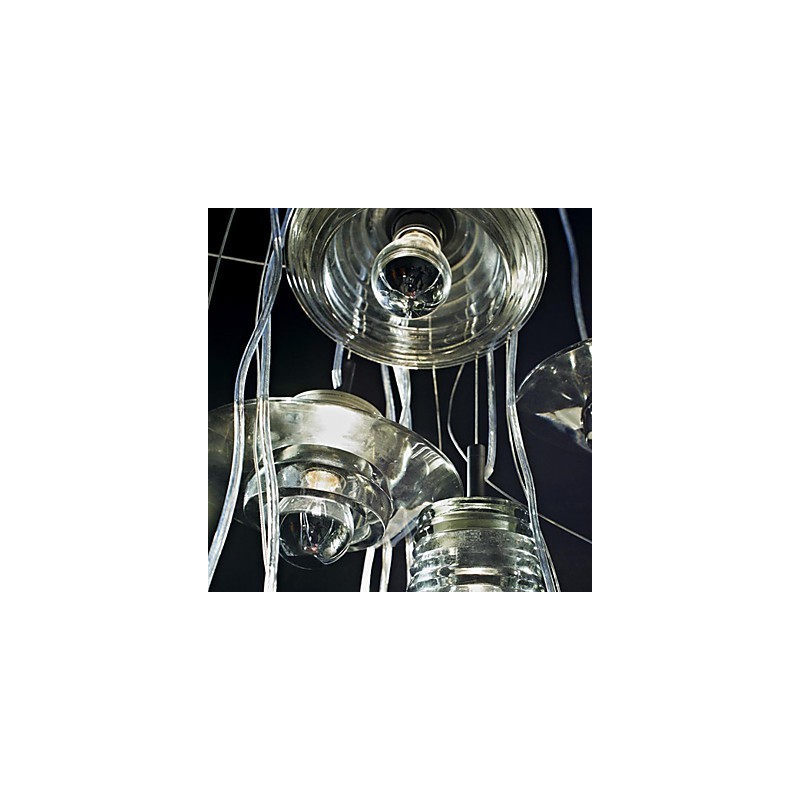 Lampada a sospensione in vetro moderna e contemporanea