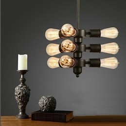 Lampadario a sospensione retrò Edison mini oro in metallo