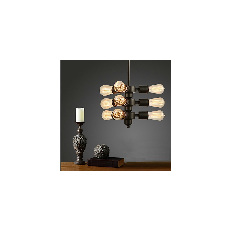 Lampadario a sospensione retrò Edison mini oro in metallo