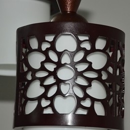 Lampada a sospensione singola stile cinese moderno in legno massello con tamburo