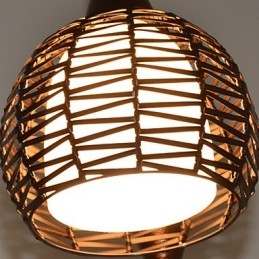 Lampada a sospensione classica rurale Cany Art Weaving