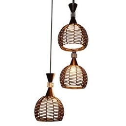 Lampada a sospensione classica rurale Cany Art Weaving