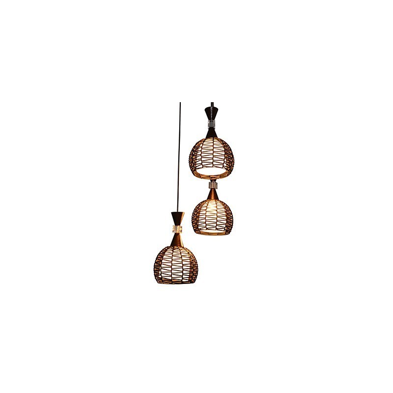 Lampada a sospensione classica rurale Cany Art Weaving