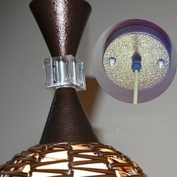 Lampada a sospensione classica rurale Cany Art Weaving