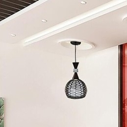 Lampada a sospensione classica rurale Cany Art Weaving