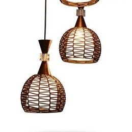 Lampada a sospensione classica rurale Cany Art Weaving