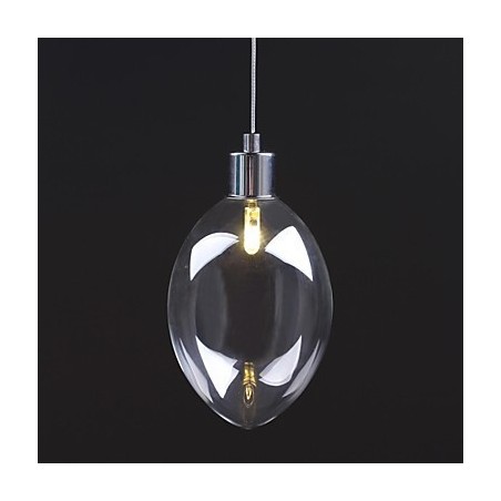 Lampada a sospensione mini moderna classica in metallo cromato