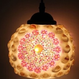 Lampadario a sospensione in vetro Marcelo G, moderno, retrò, classico, 3 lampadine E26/E27