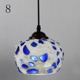 Lampadario a sospensione in vetro Marcelo G, moderno, retrò, classico, 3 lampadine E26/E27