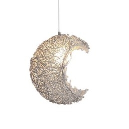 Lampada a sospensione moderna in rattan intrecciato testa singola stile rurale Cany