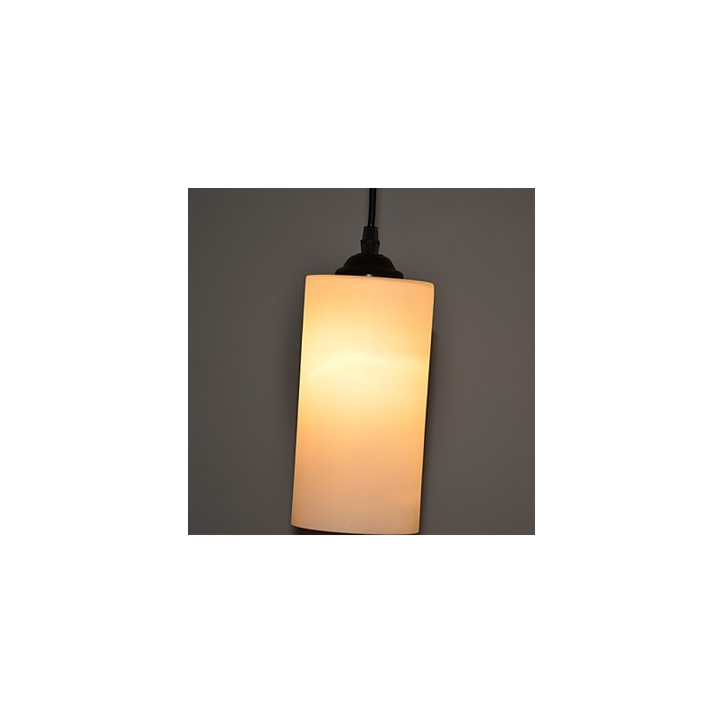 Lampada a sospensione a goccia in vetro rotondo, 3 luci