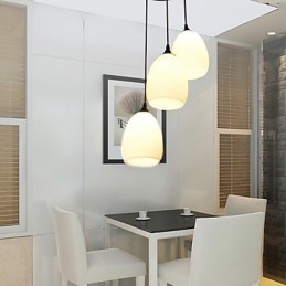 Lampadario a sospensione in vetro a sfera contemporaneo