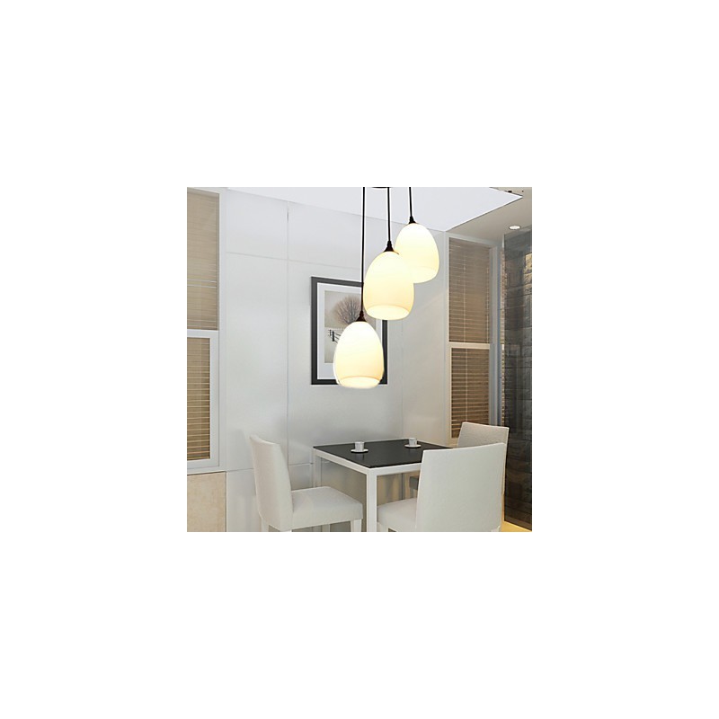 Lampadario a sospensione in vetro a sfera contemporaneo