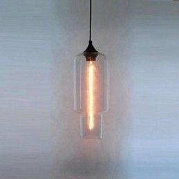 Lampada a sospensione in vetro marrone con design a bolle
