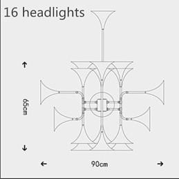 Lampadario country mini in metallo dorato a 3 livelli