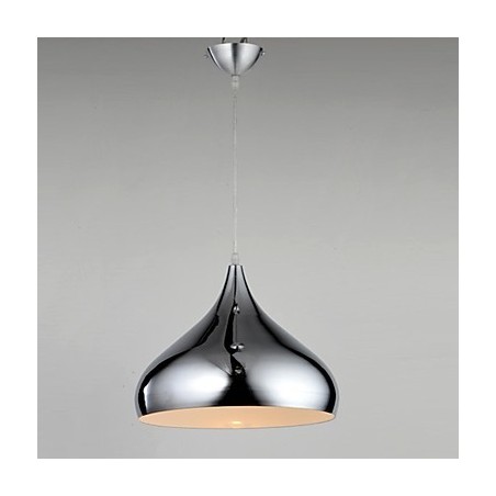 Lampada a sospensione mini moderna in metallo cromato