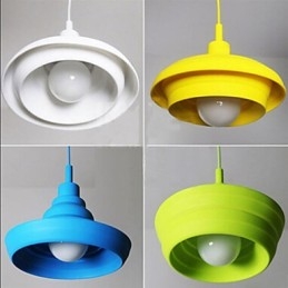 Lampada a sospensione moderna contemporanea in plastica