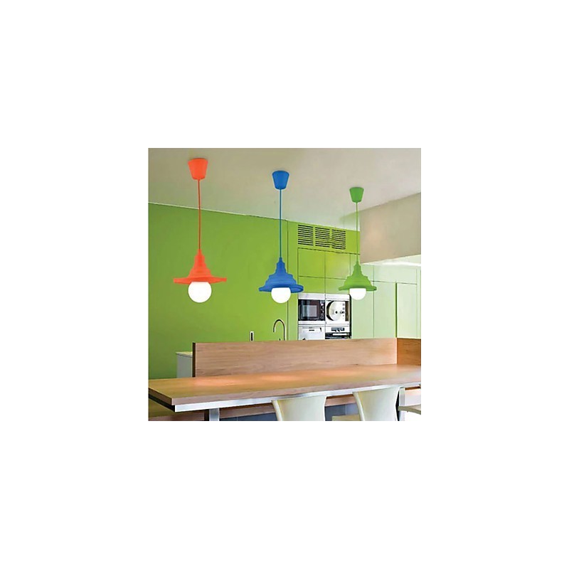 Lampada a sospensione moderna contemporanea in plastica