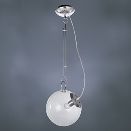 Lampada a sospensione mini moderna contemporanea dipinta in vetro bianco