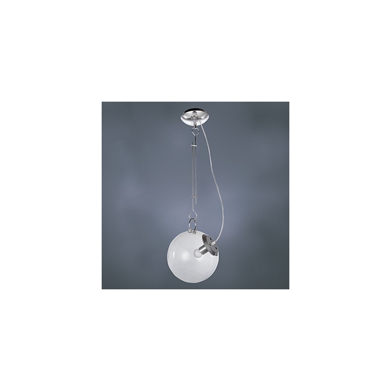 Lampada a sospensione mini moderna contemporanea dipinta in vetro bianco