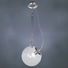 Lampada a sospensione mini moderna contemporanea dipinta in vetro bianco