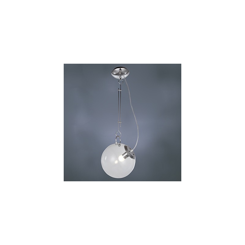 Lampada a sospensione mini moderna contemporanea dipinta in vetro bianco