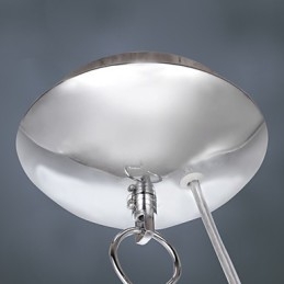 Lampada a sospensione mini moderna contemporanea dipinta in vetro bianco