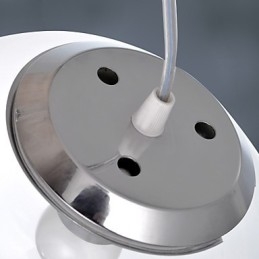 Lampada a sospensione mini moderna contemporanea dipinta in vetro bianco