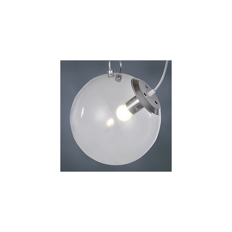 Lampada a sospensione mini moderna contemporanea dipinta in vetro bianco
