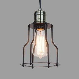 Lampada a sospensione mini vintage classica tradizionale in vetro trasparente