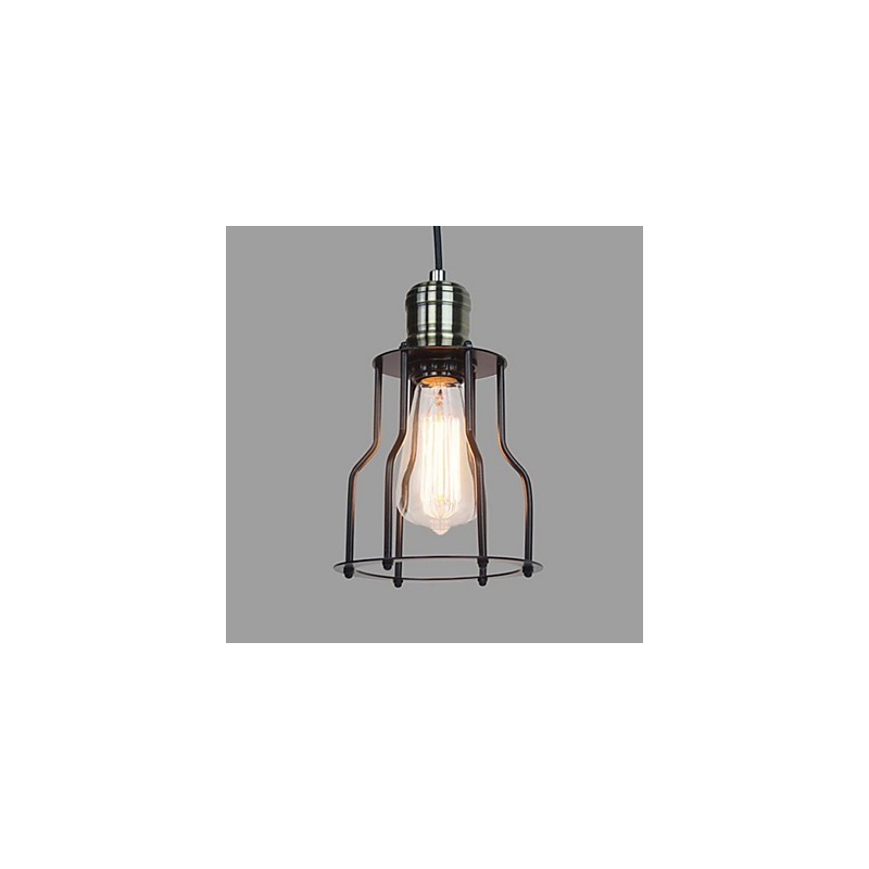 Lampada a sospensione mini vintage classica tradizionale in vetro trasparente