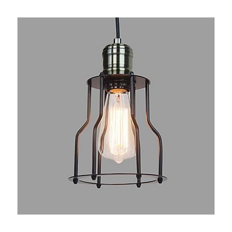 Lampada a sospensione mini vintage classica tradizionale in vetro trasparente