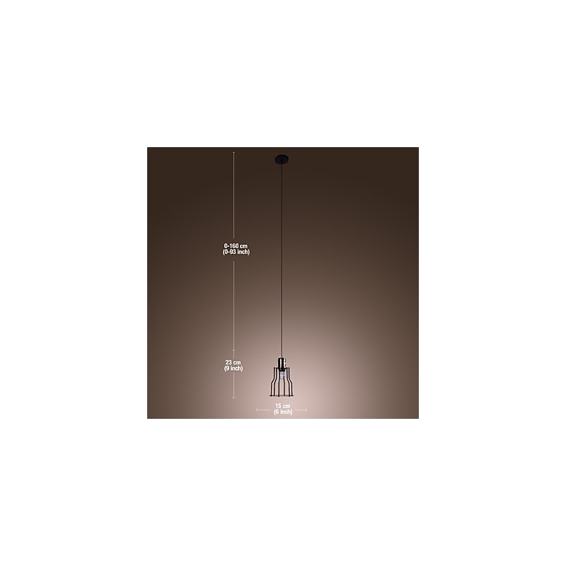 Lampada a sospensione mini vintage classica tradizionale in vetro trasparente