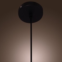 Lampada a sospensione mini vintage classica tradizionale in vetro trasparente