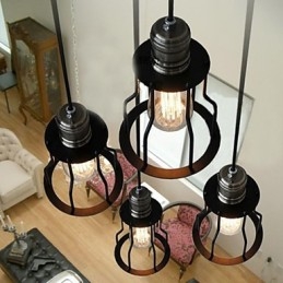 Lampada a sospensione mini vintage classica tradizionale in vetro trasparente