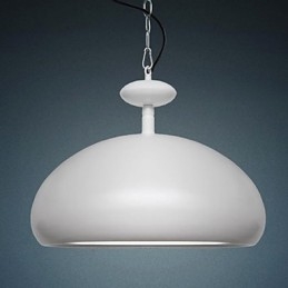 Lampada a sospensione mini moderna contemporanea effetto ciotola retrò bianco nero