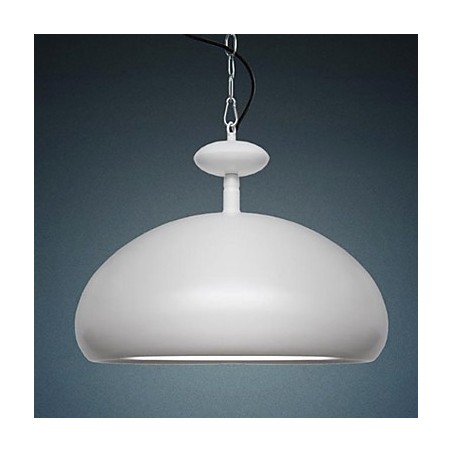 Lampada a sospensione mini moderna contemporanea effetto ciotola retrò bianco nero