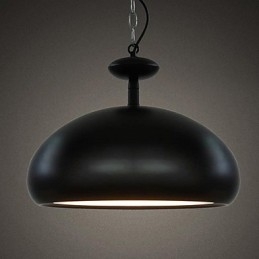 Lampada a sospensione mini moderna contemporanea effetto ciotola retrò bianco nero