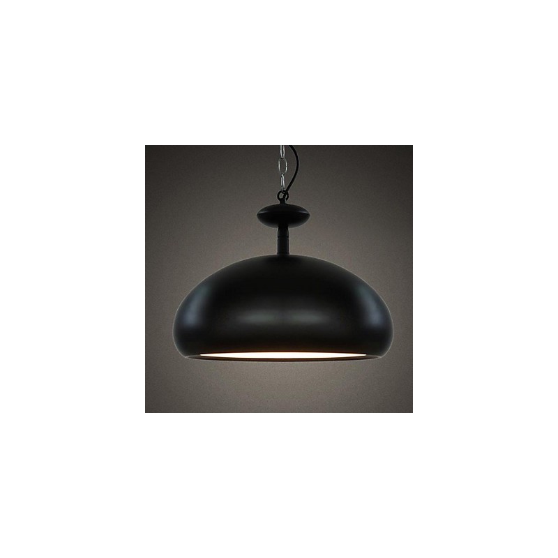 Lampada a sospensione mini moderna contemporanea effetto ciotola retrò bianco nero