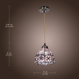 Lampada a sospensione Bowl Mini in vetro multicolore