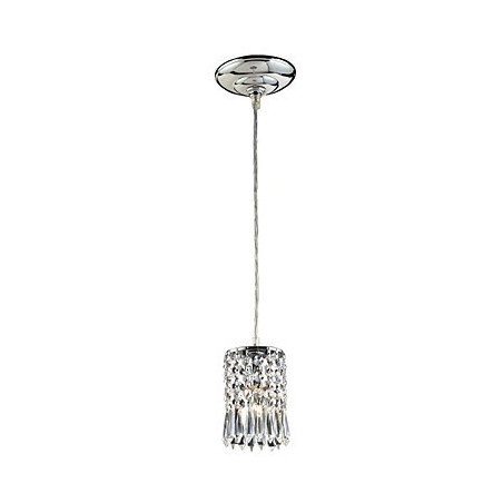 Lampada a sospensione mini in cristallo moderna e contemporanea, finitura elettroplaccata