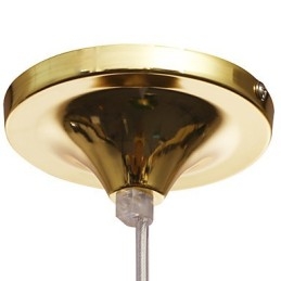 Lampada a sospensione mini ciotola moderna in metallo dorato e vetro verde