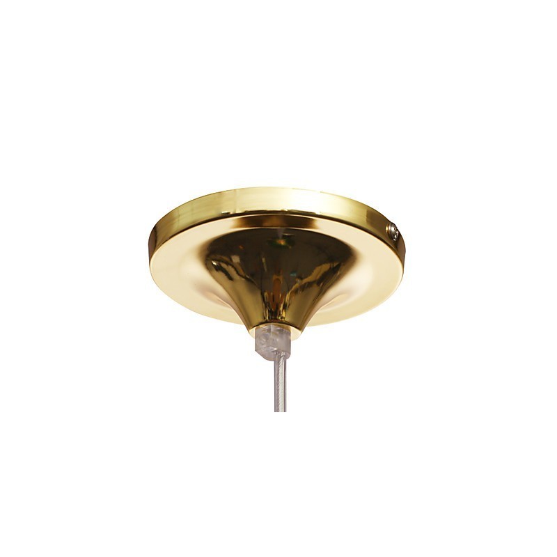 Lampada a sospensione mini ciotola moderna in metallo dorato e vetro verde