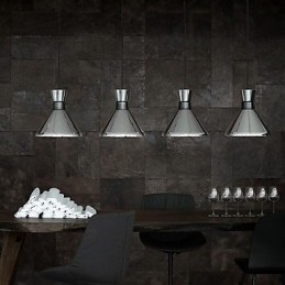 Lampada a sospensione mini moderna e contemporanea in vetro