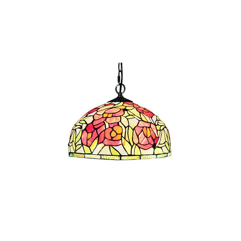 Lampada a sospensione Bowl Mini in vetro multicolore, finitura elettrolitica, E26/E27