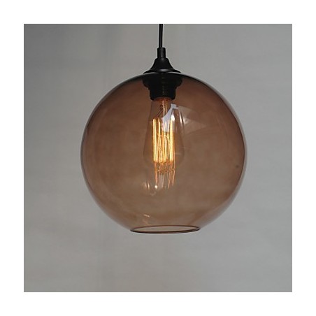 Lampada a sospensione moderna in vetro con bolle rotonde marroni
